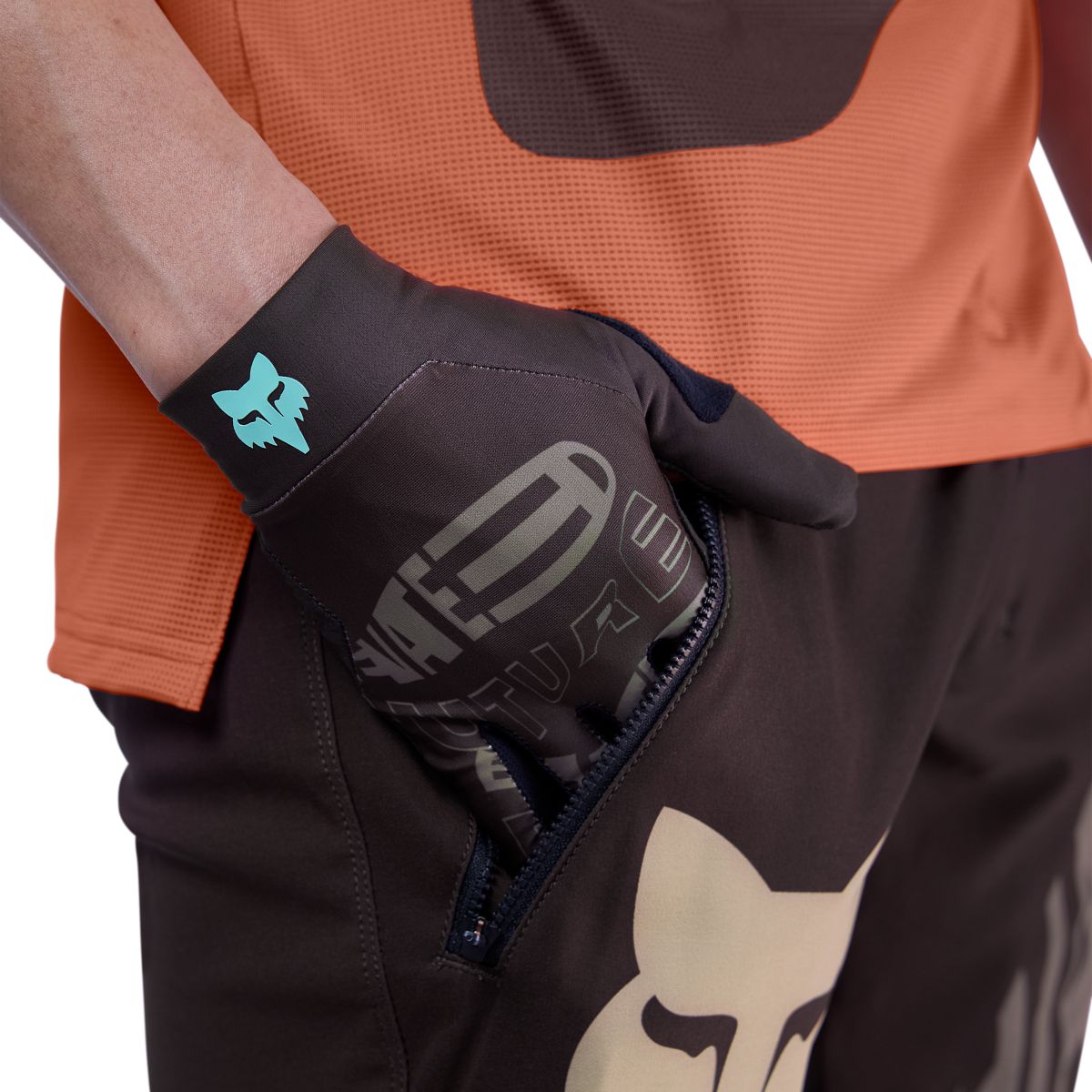 Spodnie FOX FLEXAIR ELEVATED brązowe