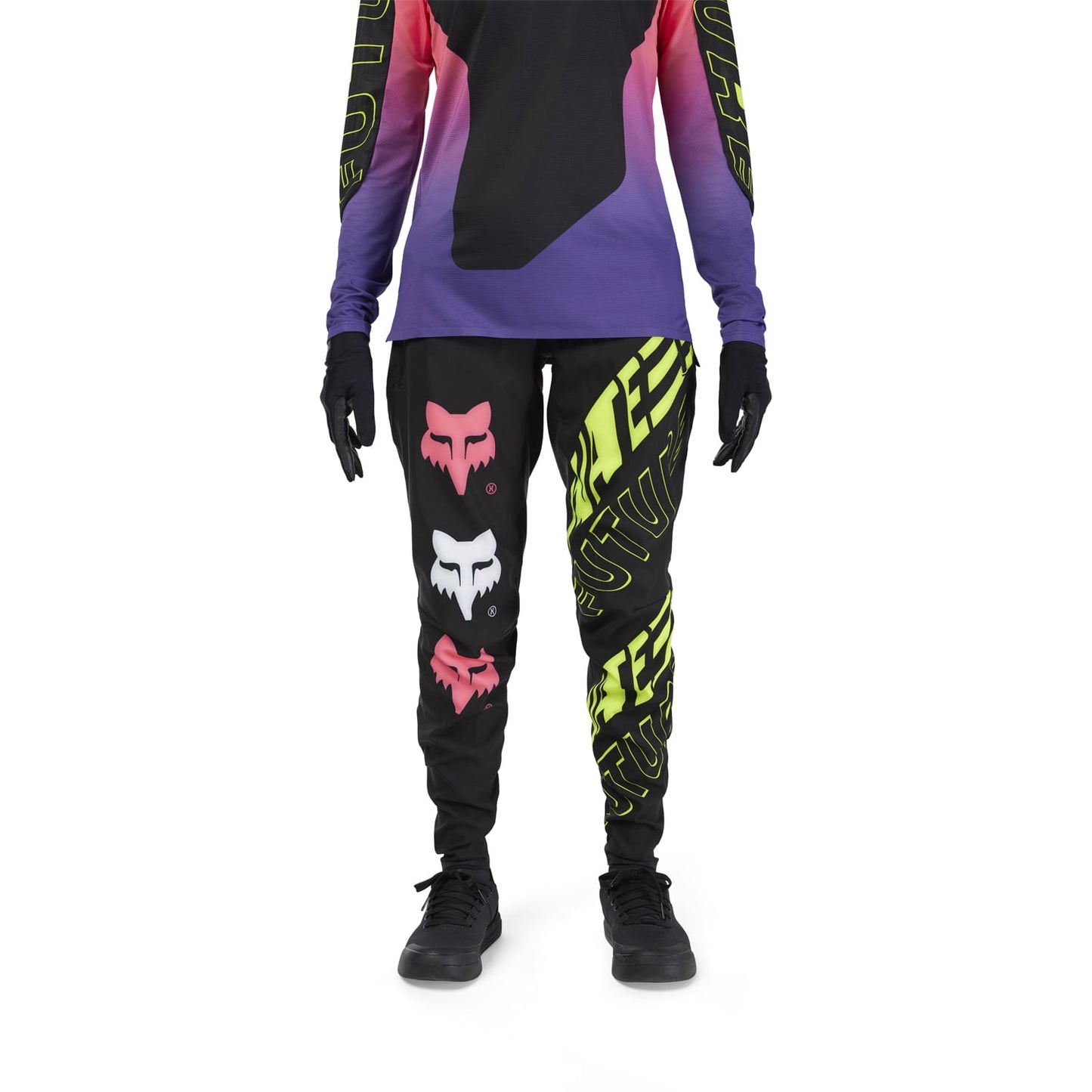Damskie spodnie FOX FLEXAIR ELEVATED czarny 2025