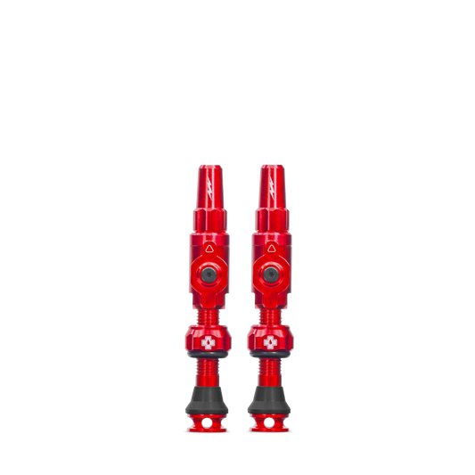 Zawory bezdętkowe MUC-OFF Big Bore Lite (Presta) Medium Red