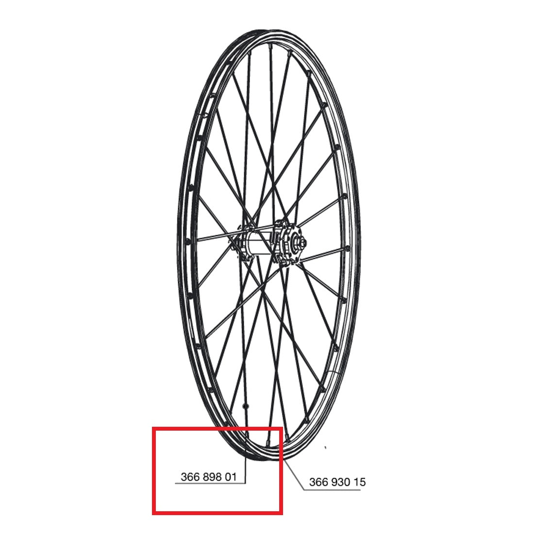 ZESTAW 12 PRZEDNICH I TYLNYCH SZPRYCH MAVIC CROSSONE 264 MM