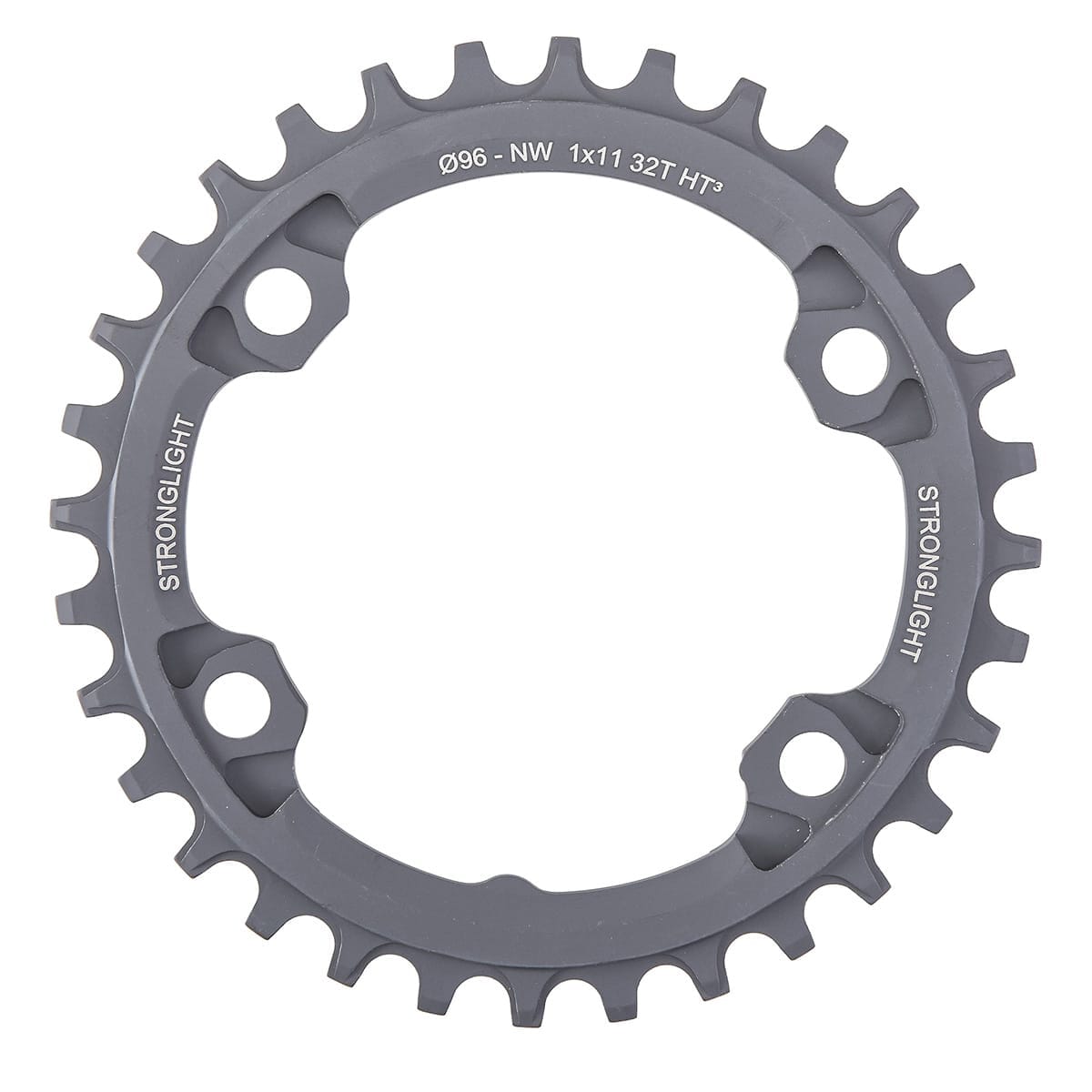 Plateau Mono STRONGLIGHT HT3 NARROW WIDE Shimano XTR XTR M9000/M9020 / XT M8000 11V 4 Trous 96 mm