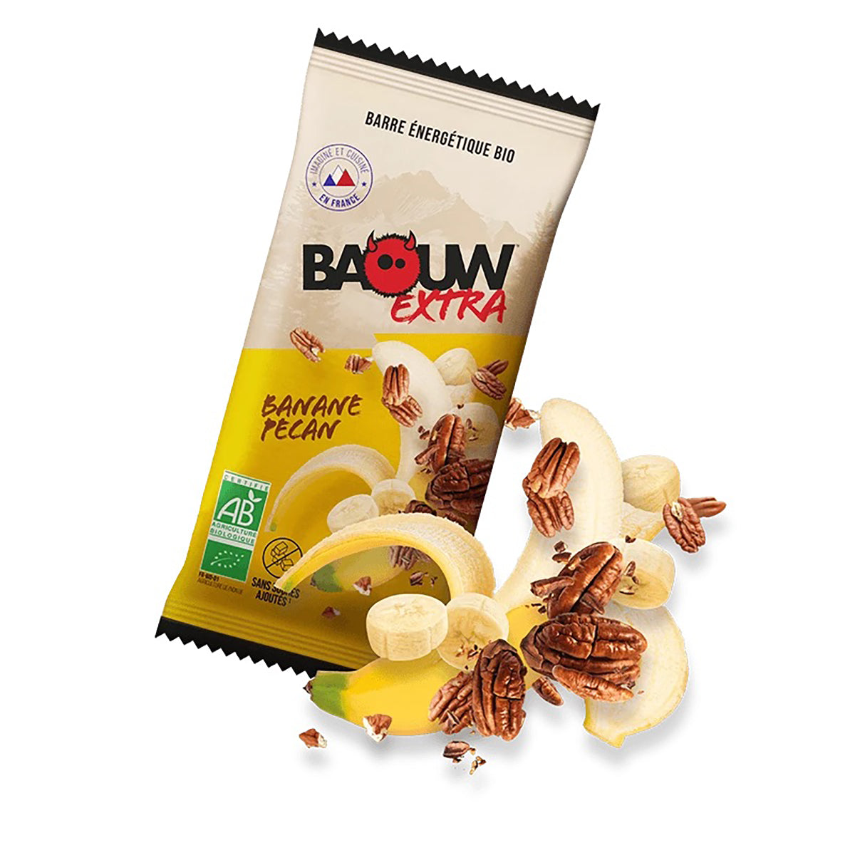 BAOUW ORGANIC EXTRA Baton energetyczny bananowo-pekanowy (50g)