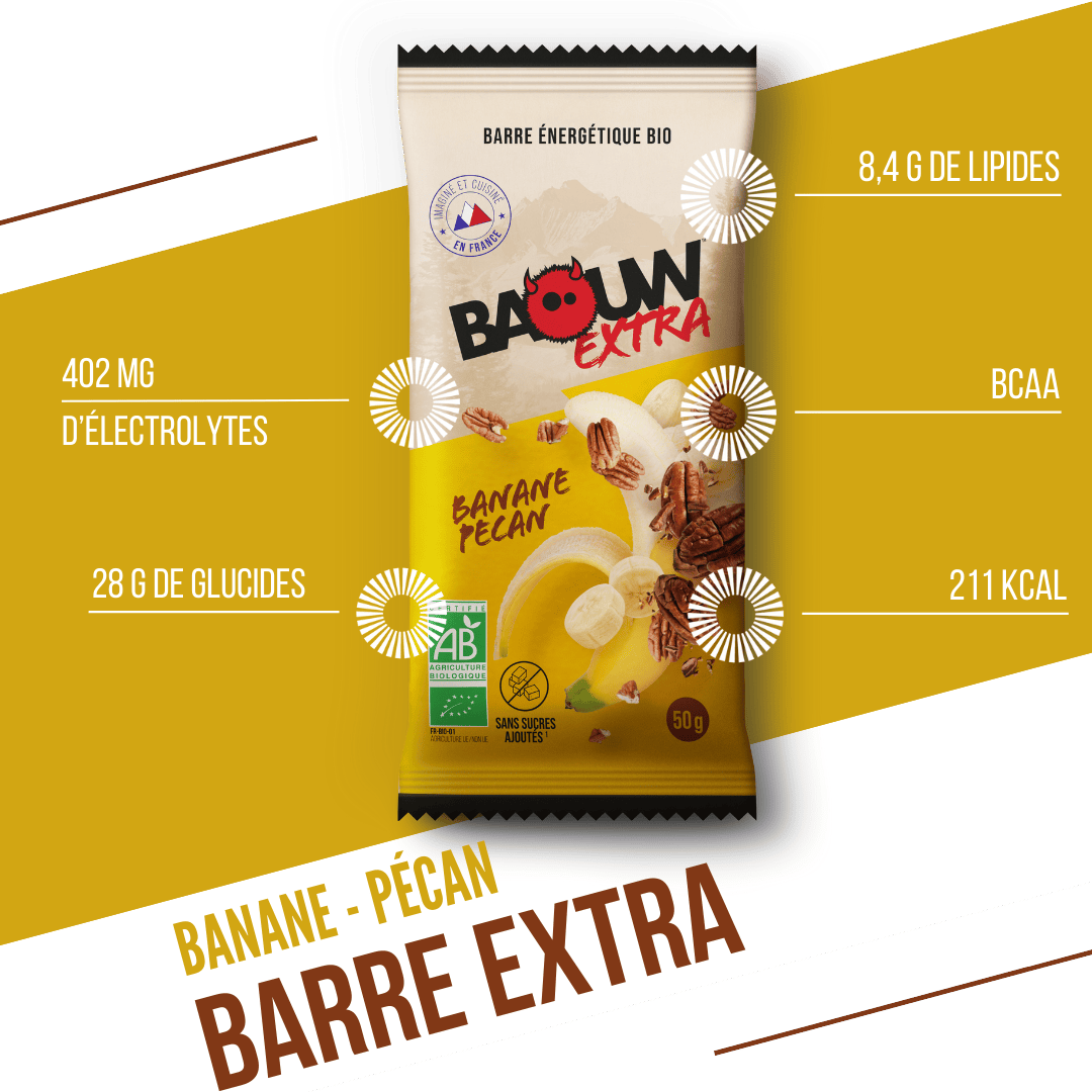 BAOUW ORGANIC EXTRA Baton energetyczny bananowo-pekanowy (50g)