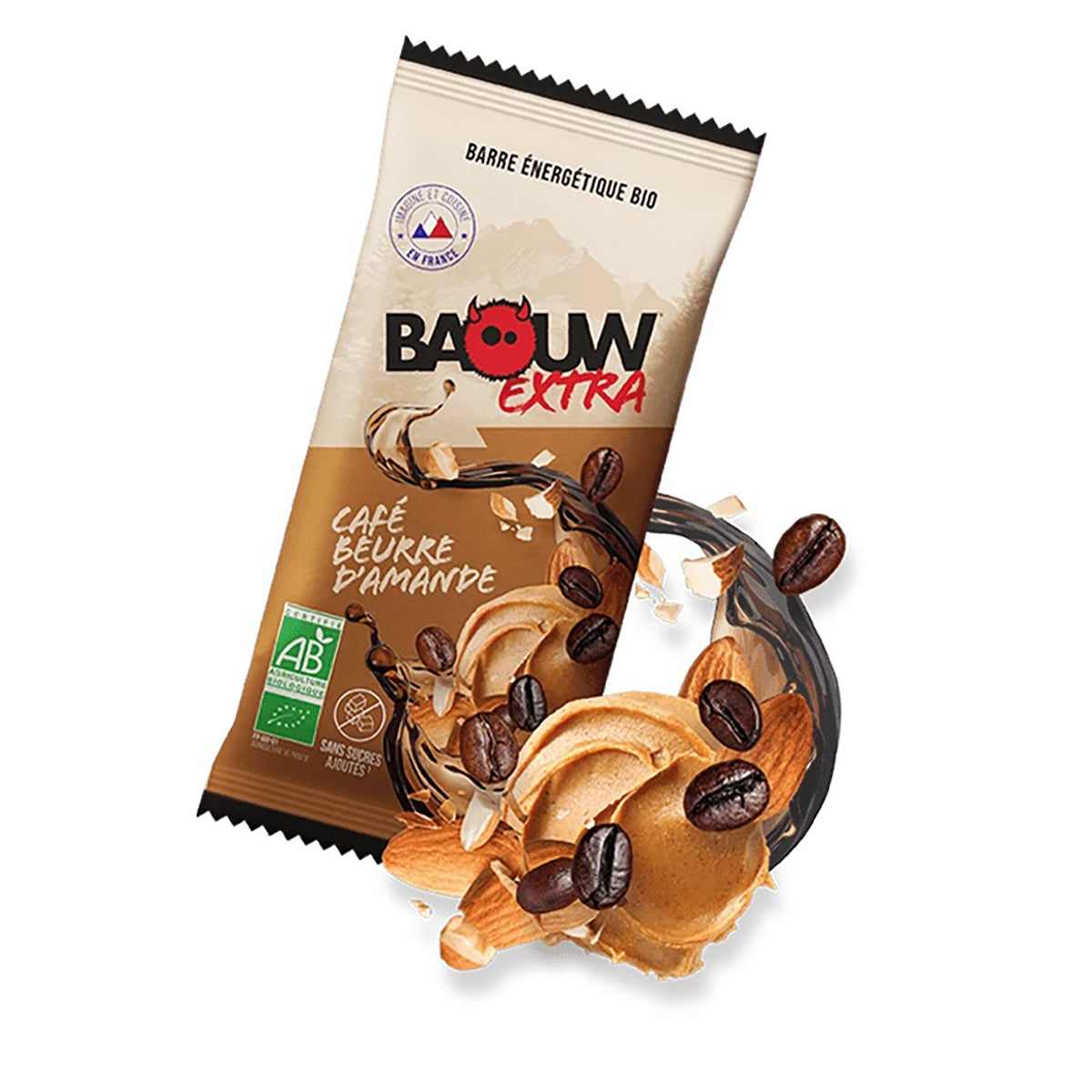 BAOUW ORGANIC EXTRA Baton energetyczny z masłem kawowo-migdałowym (50g)