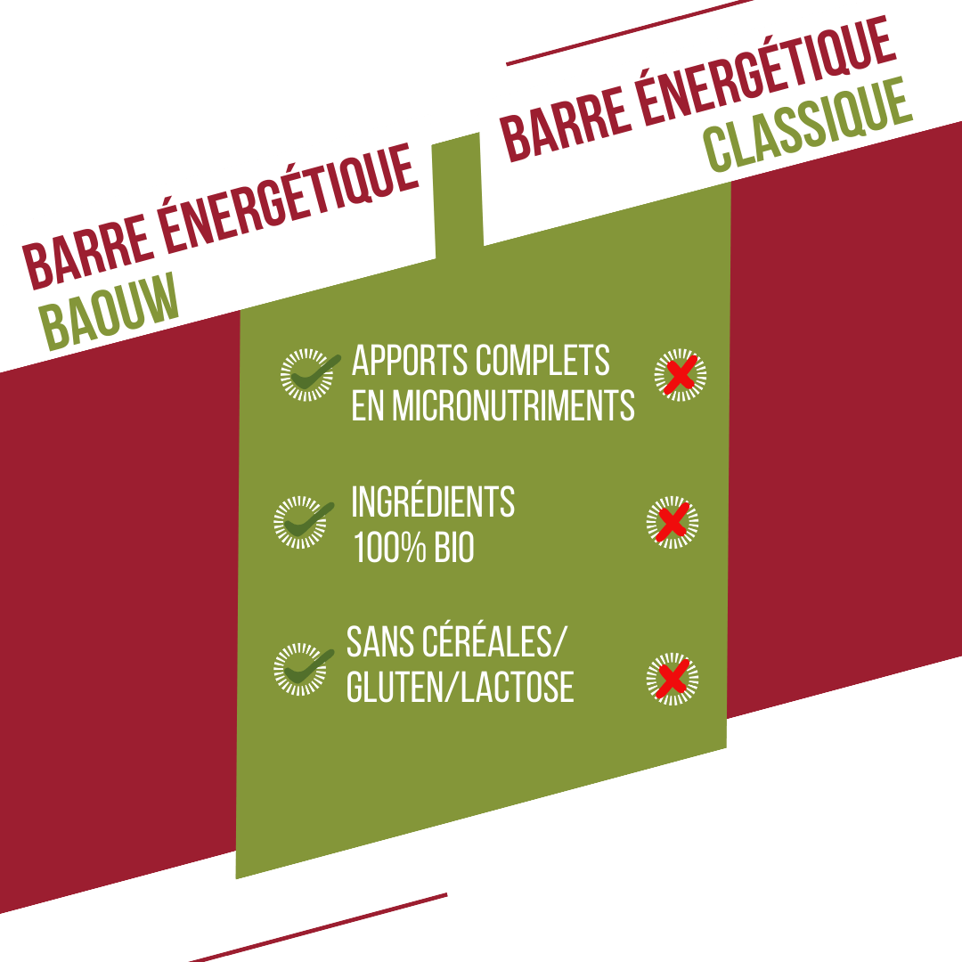 Baton energetyczny BAOUW ORGANIC EXTRA malina-pistacja (50g)
