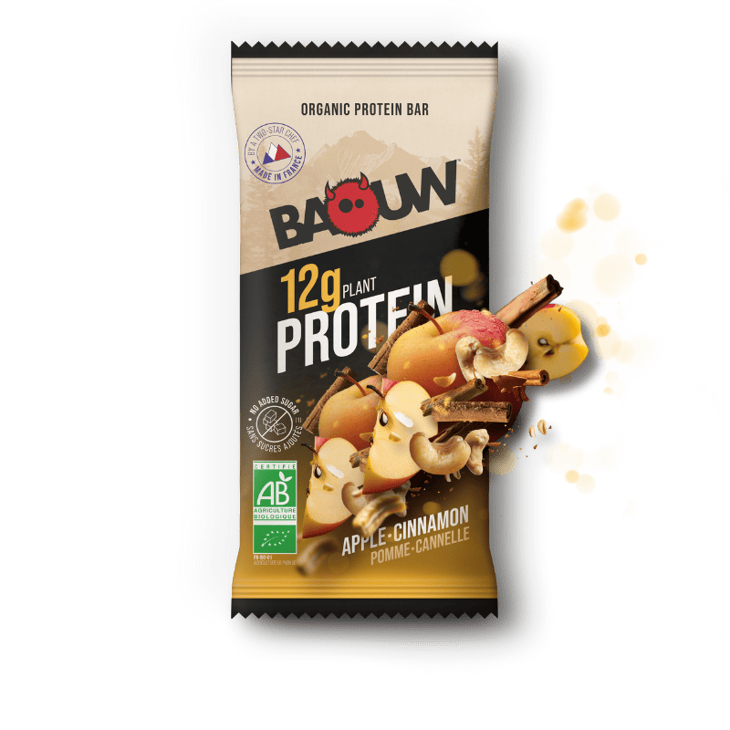 BAOUW ORGANIC EXTRA Apple/Cinnamon Protein Bar (50g)