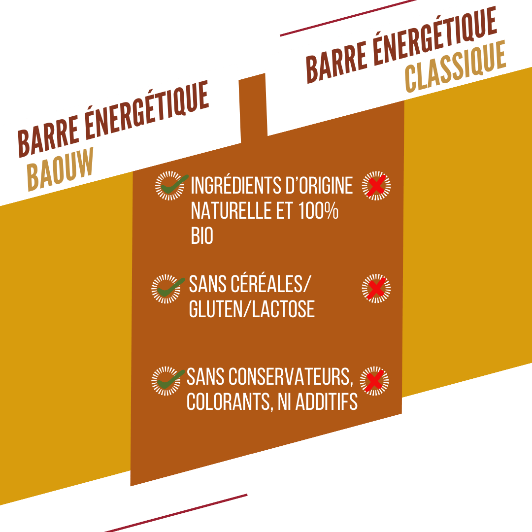 BAOUW ORGANIC EXTRA Mango Cashew Energy Bar (50g)