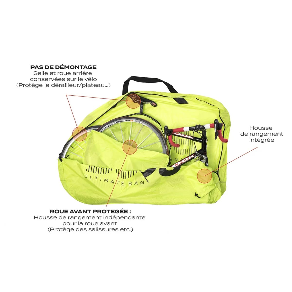 Bicycle Cover Road BUDS ROADBAG LIGHT Black