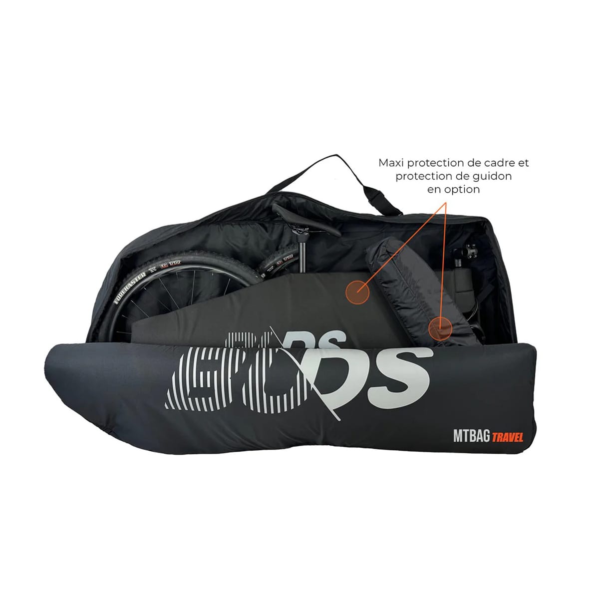 Pokrowiec na rower BUDS MTBAG TRAVEL 2025 (Special Airplane) Czarny
