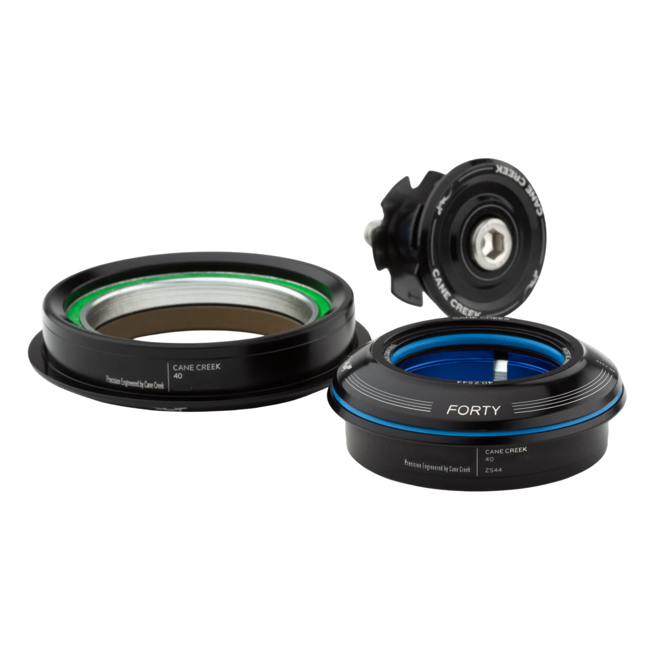 Headset CANE CREEK 40 Tapered, 1 1/8"-1.5", ZS44/28.6/H8 | ZS62/40, czarny