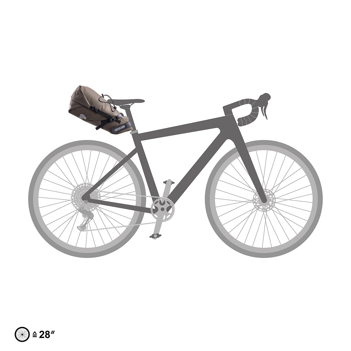Torba pod siodło ORTLIEB SEAT PACK 11 L Szara