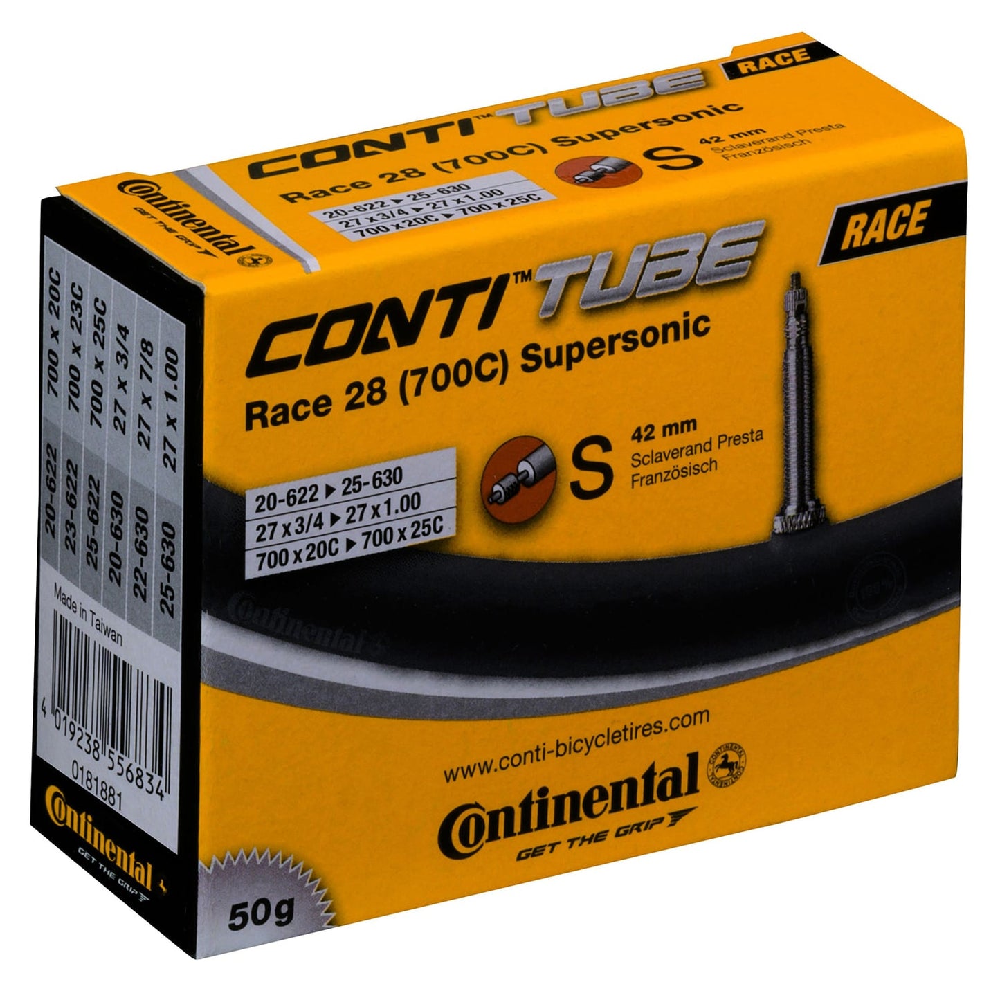 Dętka CONTINENTAL RACE SUPERSONIC 700x20/25c Presta