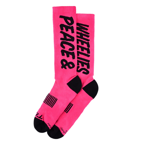 TROY LEE DESIGNS PERFORMANCE PEACE & WHEELIES Skarpetki Fushia 2025