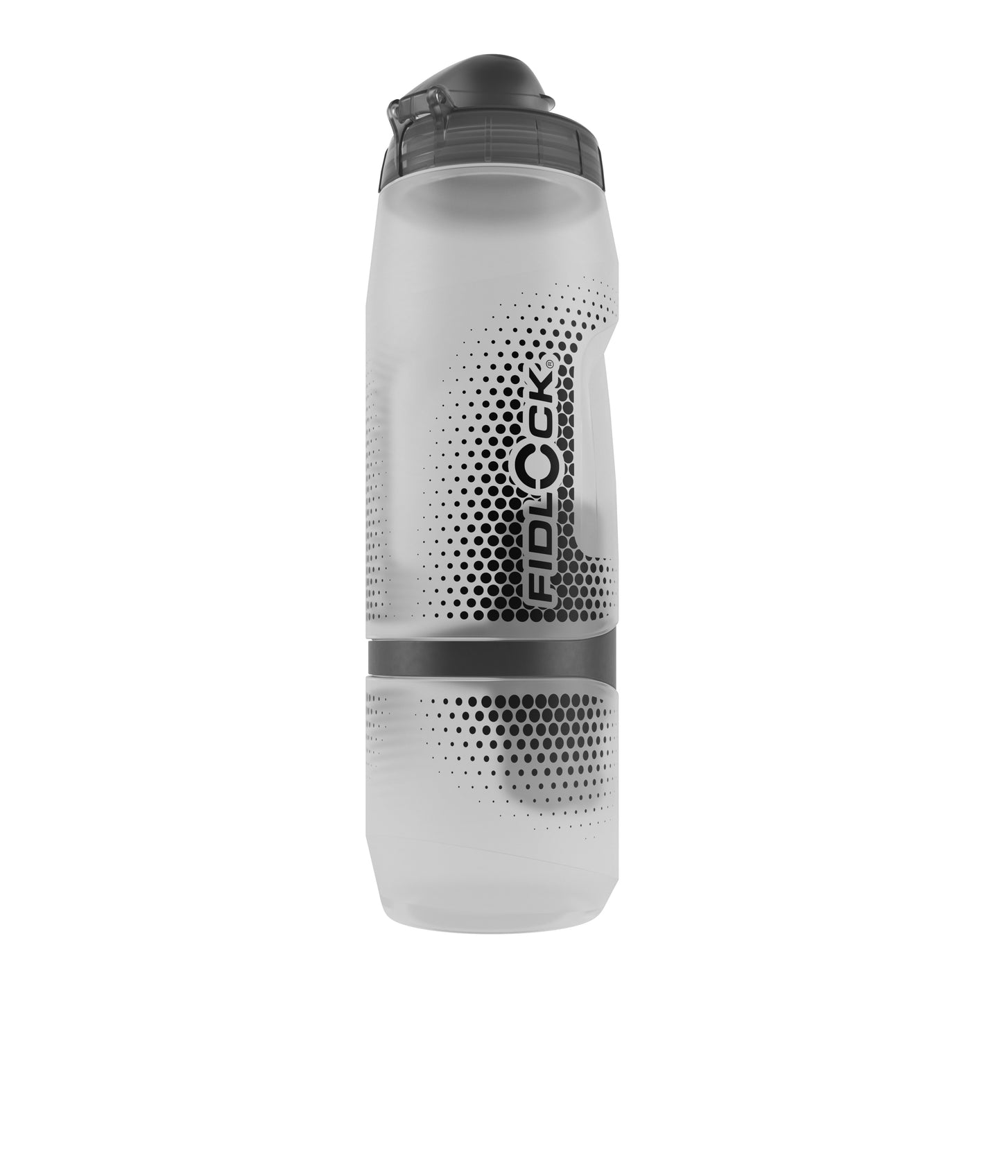 Bottle and bottle cage kit FIDLOCK TWIST BIKE BASE 800 ml Transparent