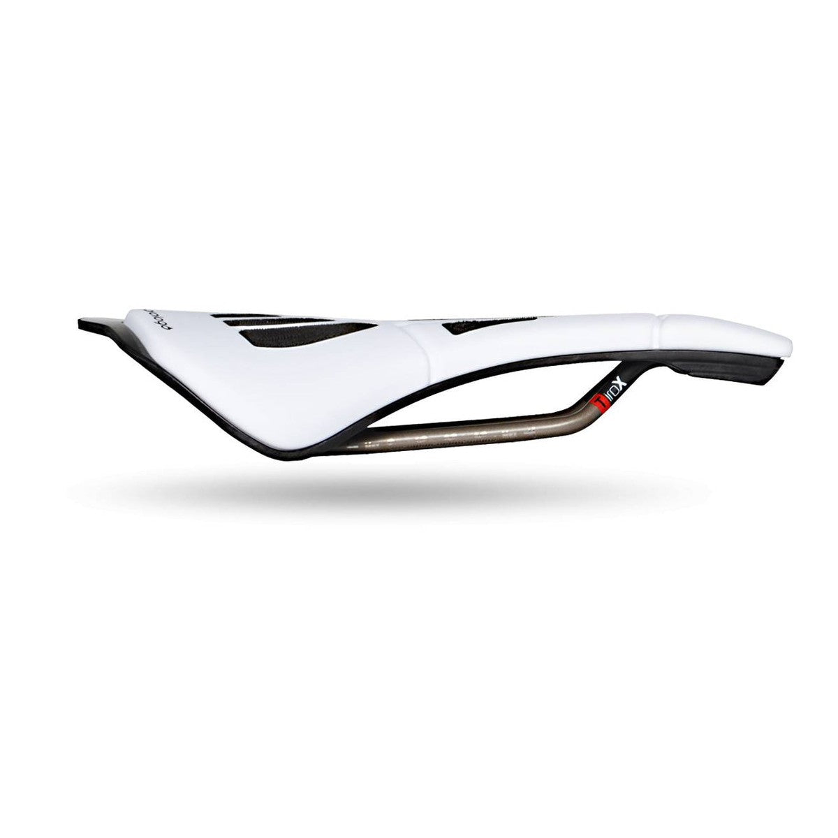 Siodełko PROLOGO SCRATCH M5 CPC z szynami Tirox o szerokości 140 mm, białe
