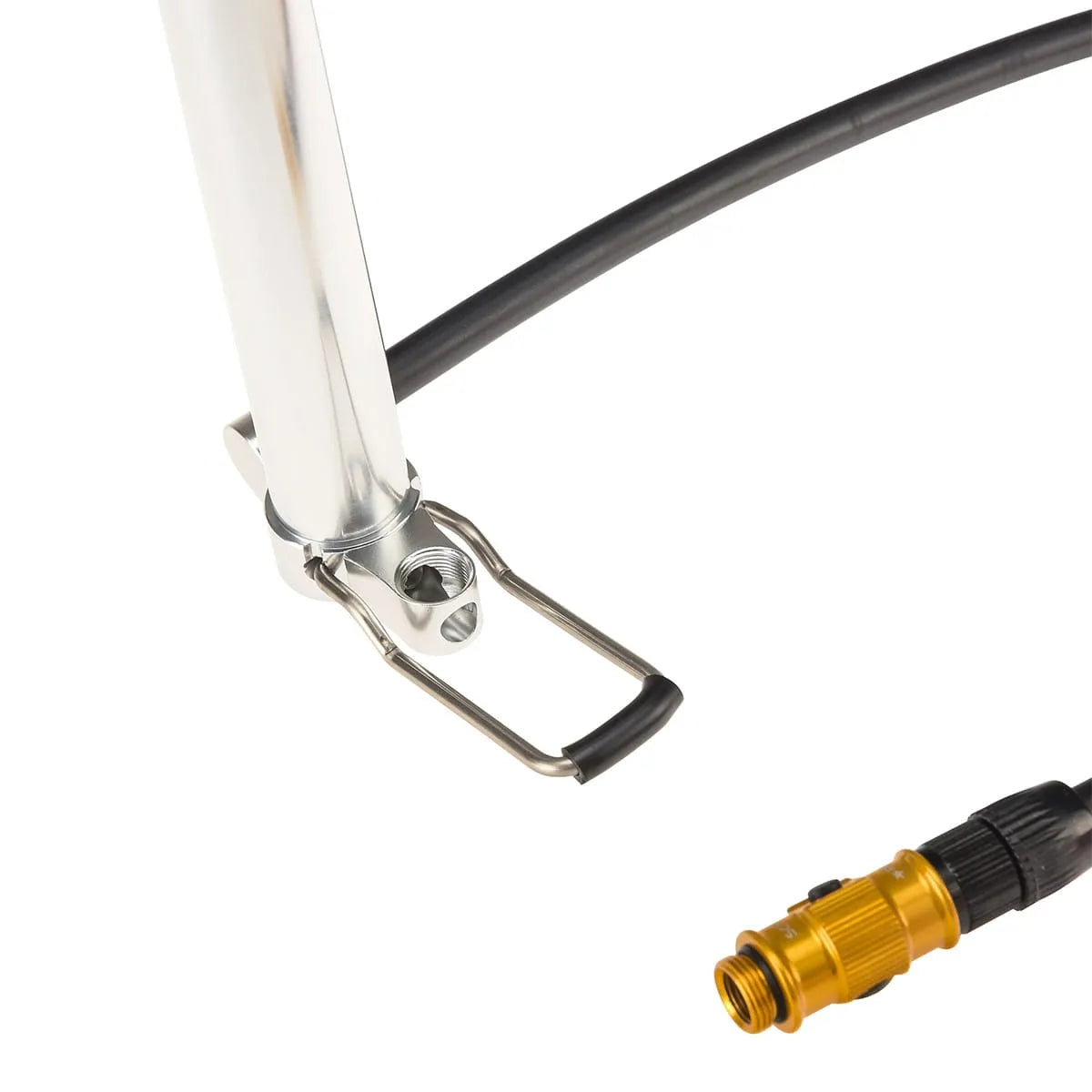 LEZYNE MICRO FLOOR DRIVE HP Silver Kompaktowa pompka nożna