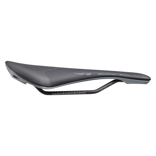 SPANK SPIKE 160 Leather Saddle CrMo Rails Grey