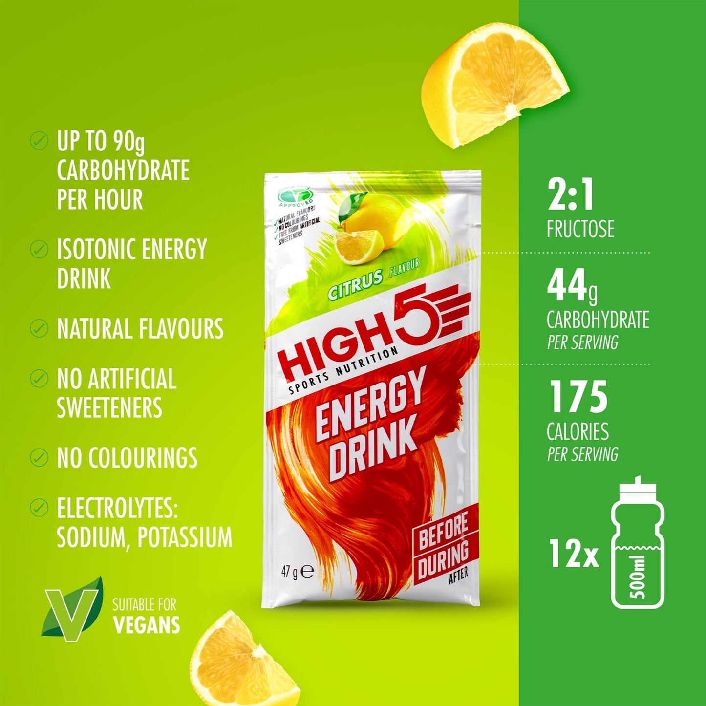 High5 ENERGY DRINK (47g) Cytryna