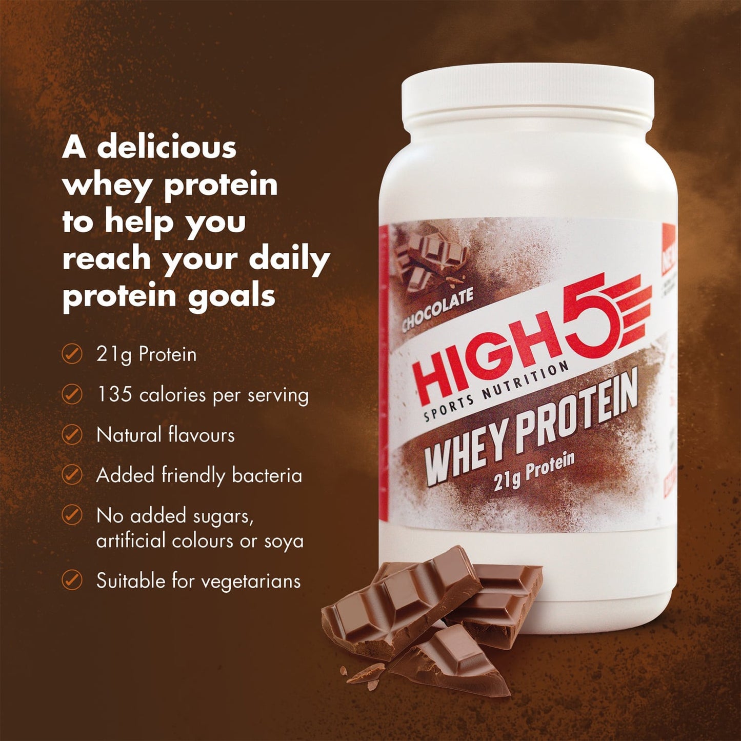 High5 WHEY PROTEIN Recovery Drink (700g) Czekolada