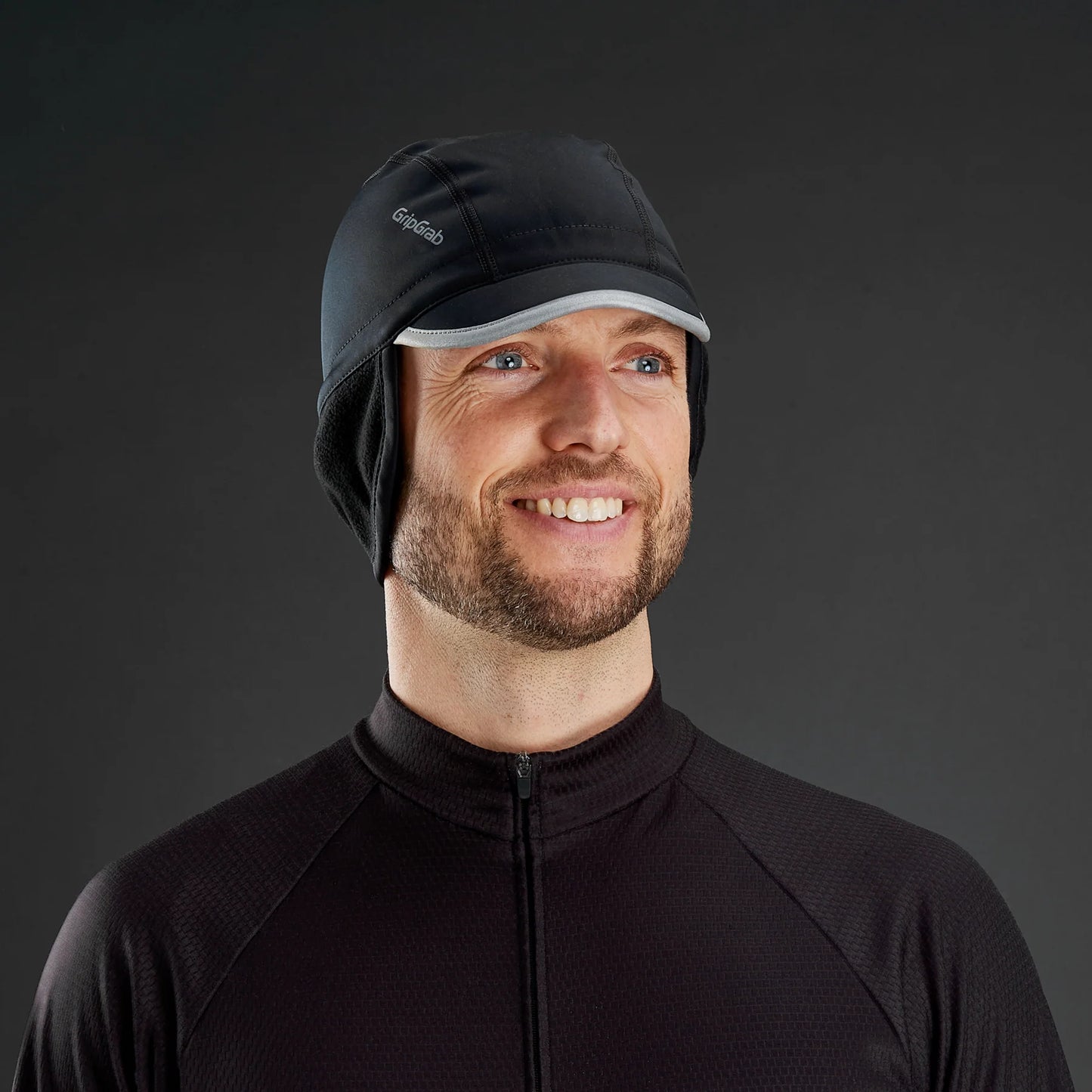 Bonnet GRIPGRAB BELGIAN STYLE THERMAL WINDPROOF WINTER Black
