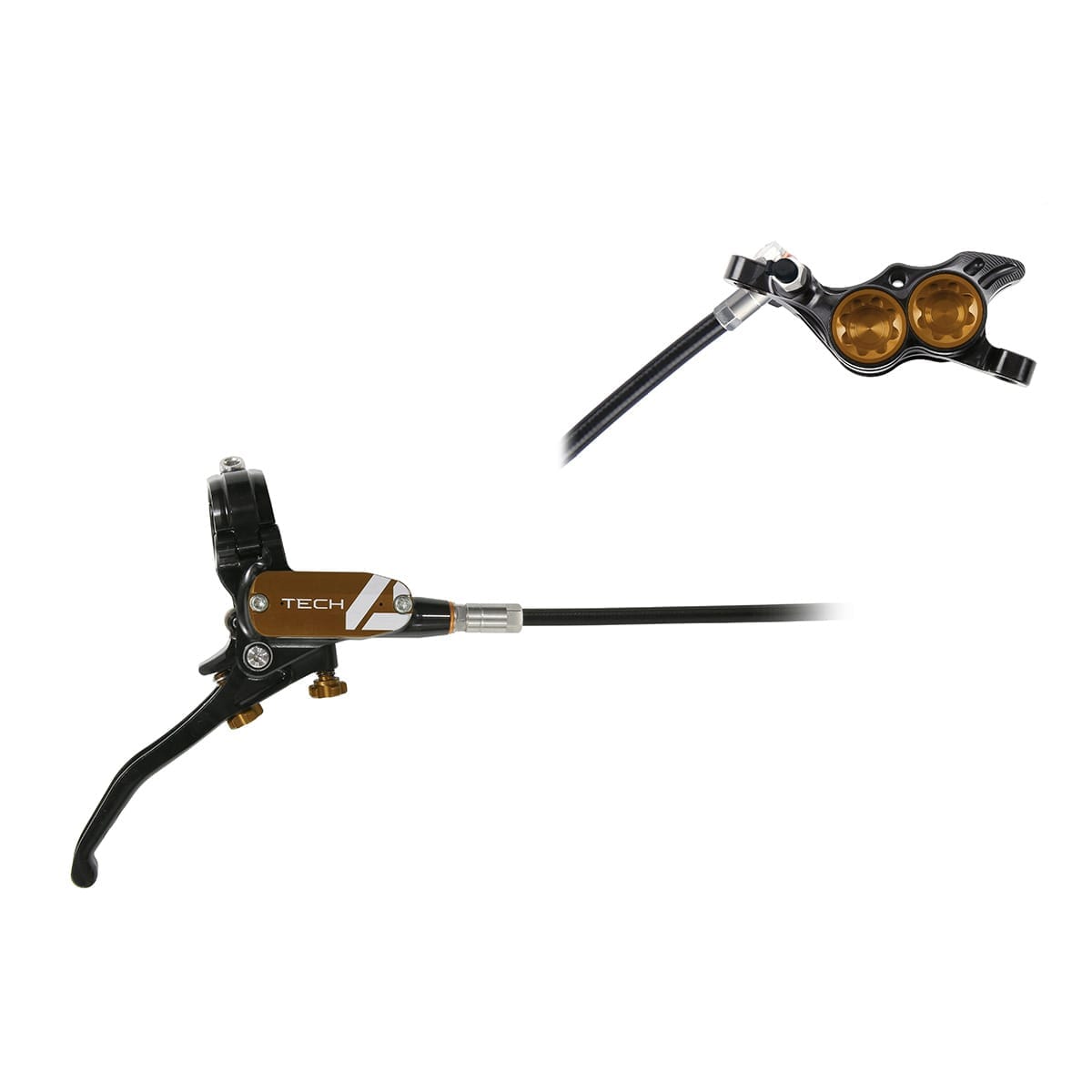Pair of HOPE TECH 4 E4 Black / Bronze brakes