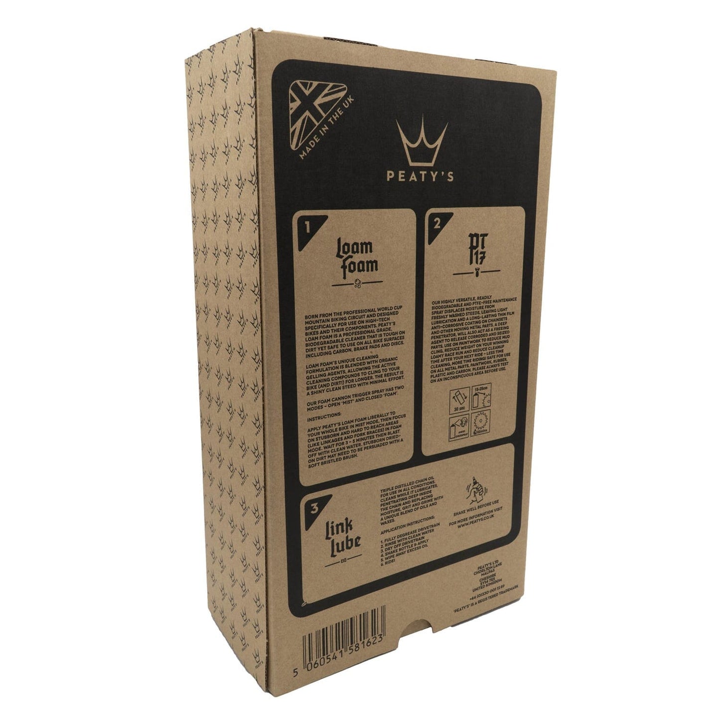 Zestaw konserwacyjny PEATY'S WASH PREVENT LUBRICATE STARTER PACK