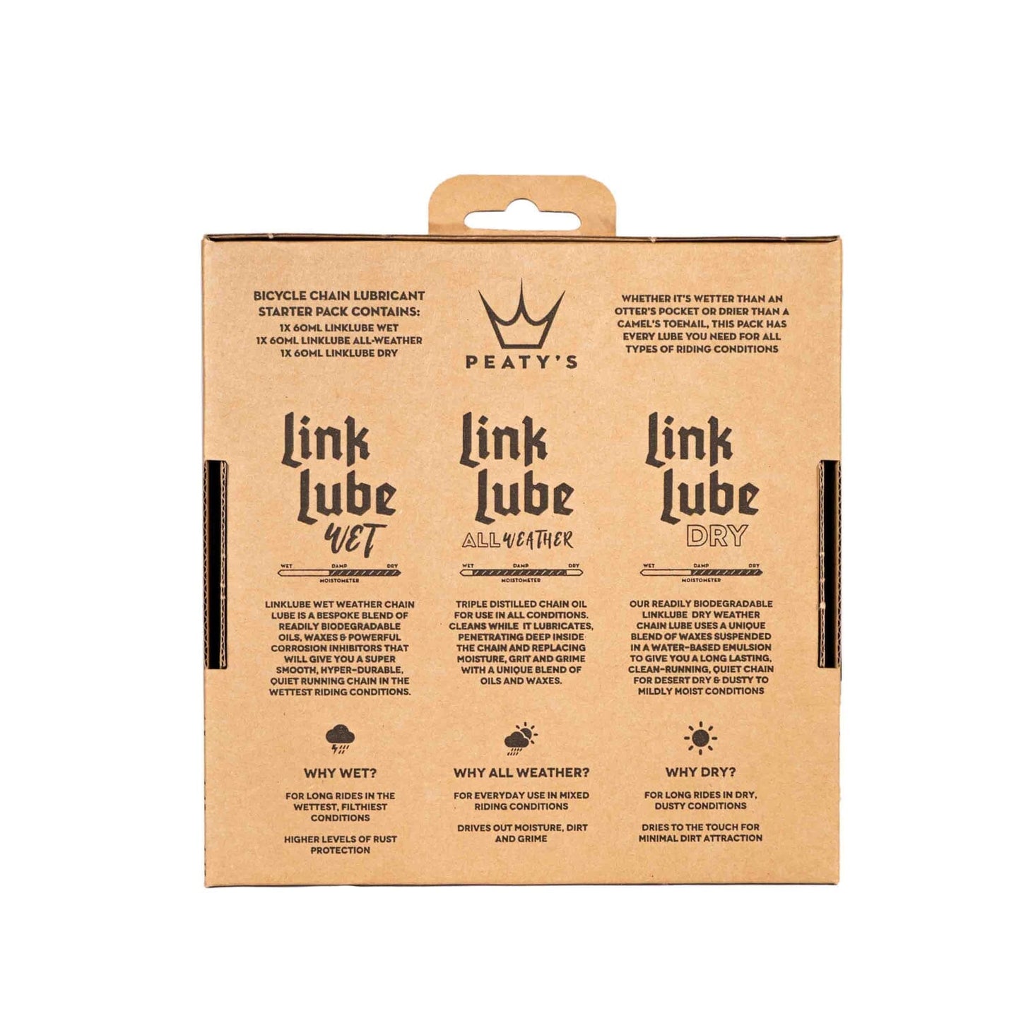 PEATY'S LINKLUBE ALL SEASONS All Conditions Lubricants Pack (3 x 60 ml)