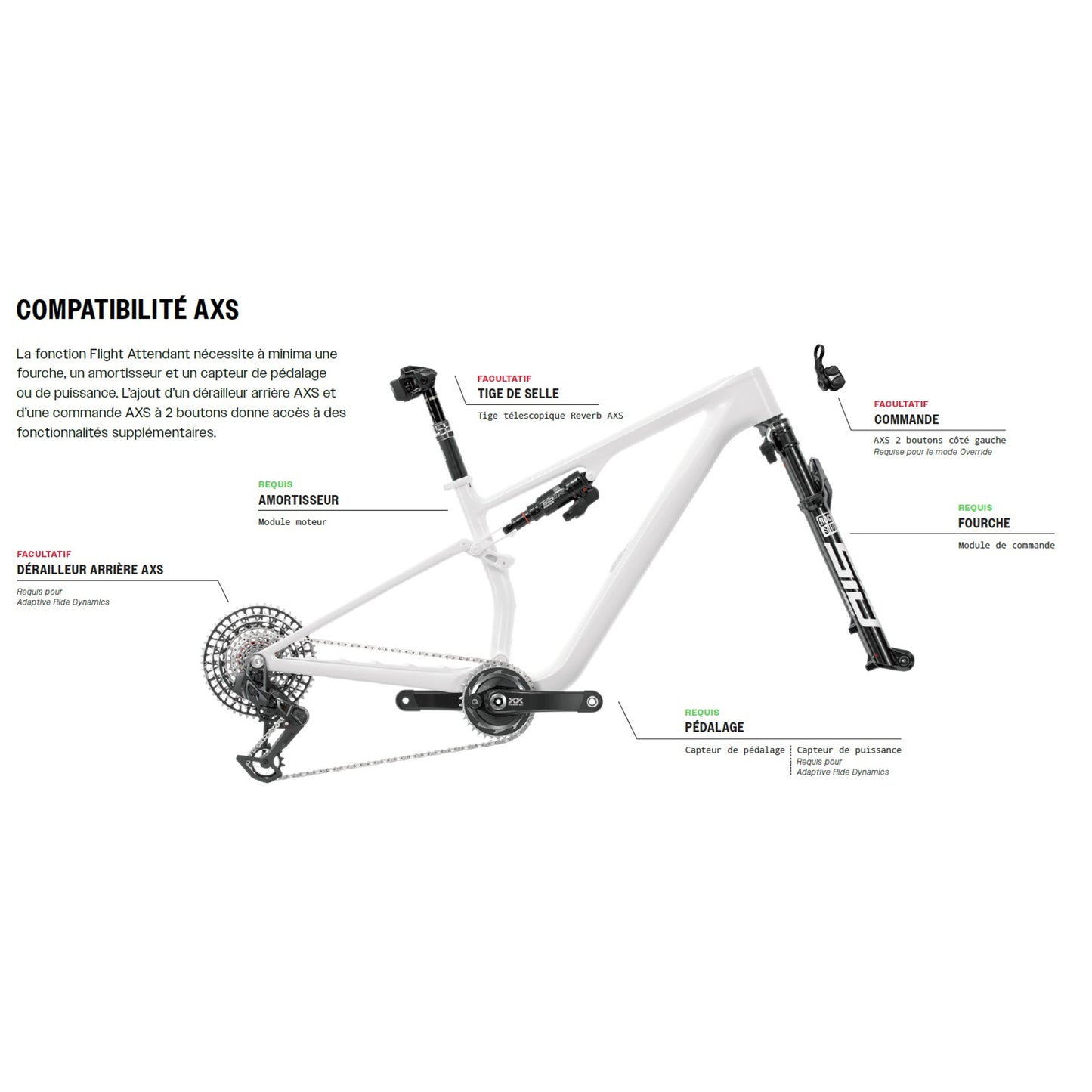 ROCKSHOX SIDLUXE ULTIMATE FLIGHT ATTENDANT Trunnion shock absorber for Canyon LuxWC 2023+