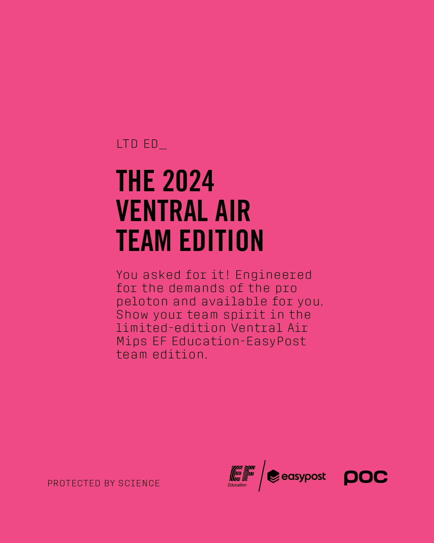 Kask szosowy POC VENTRAL AIR MIPS EF Race team LIMITED różowy 2024