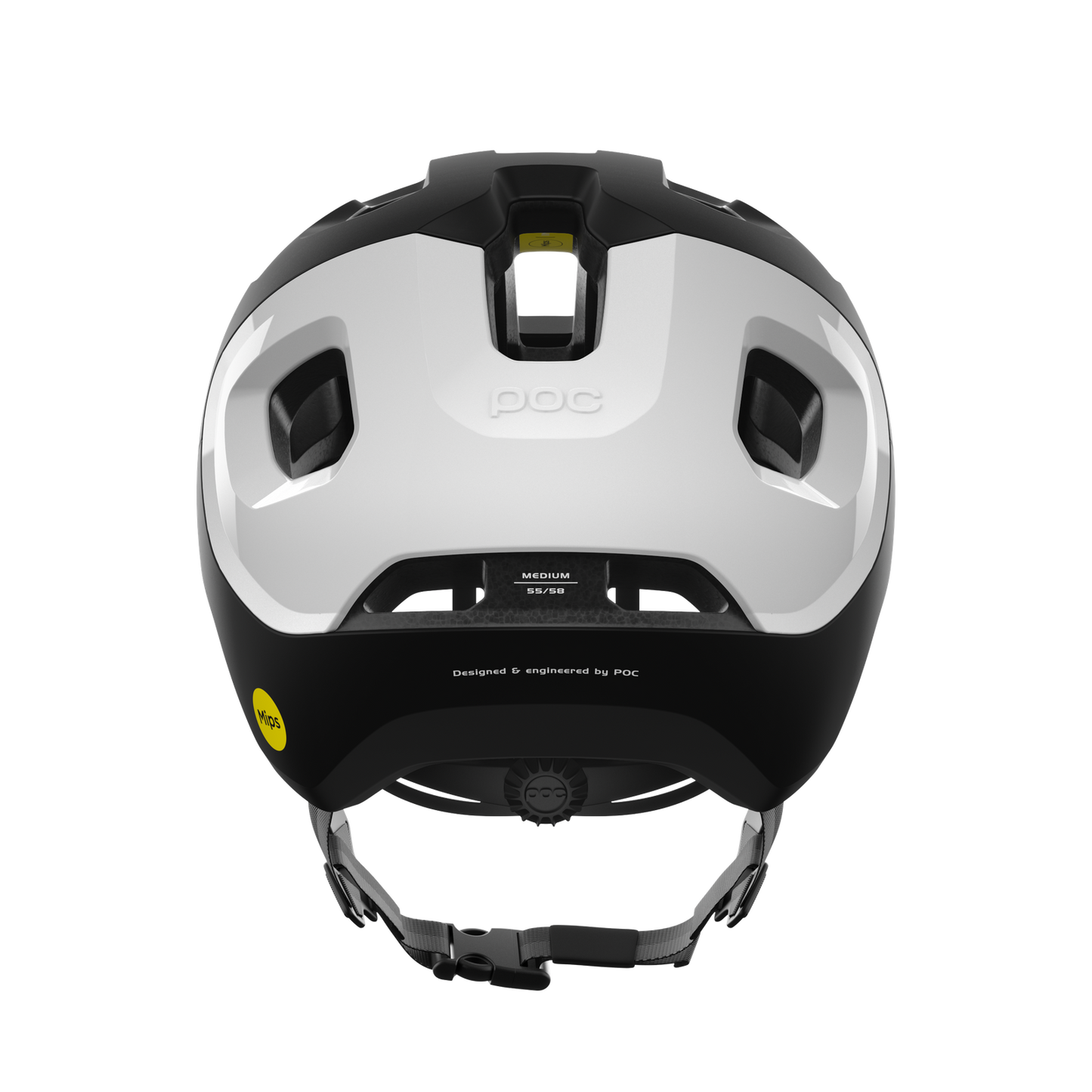 Kask MTB POC AXION RACE MIPS czarny/biały matowy