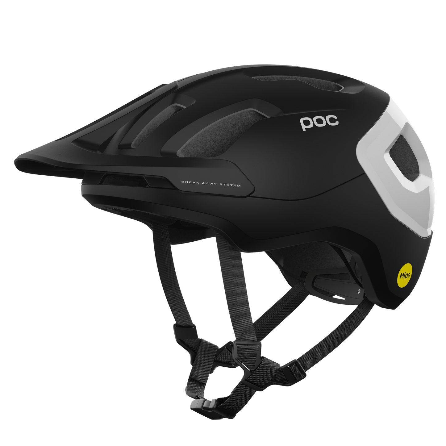 Kask MTB POC AXION RACE MIPS czarny/biały matowy