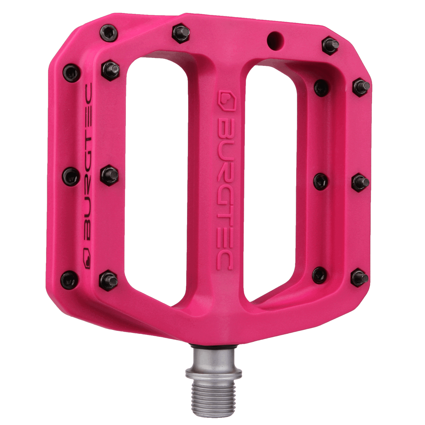 Płaskie pedały BURGTEC MK4 Composite Toxic Barbie Pink