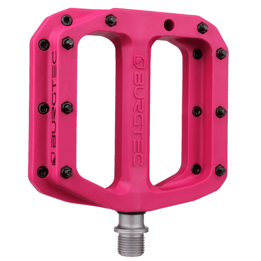 Płaskie pedały BURGTEC MK4 Composite Toxic Barbie Pink