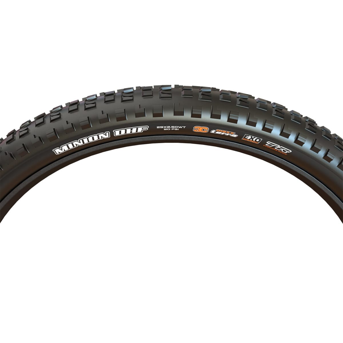 MAXXIS MINION DHF 29x2.50 WT DH E50 3C tire MaxxGrip Tubeless Ready Soft Black