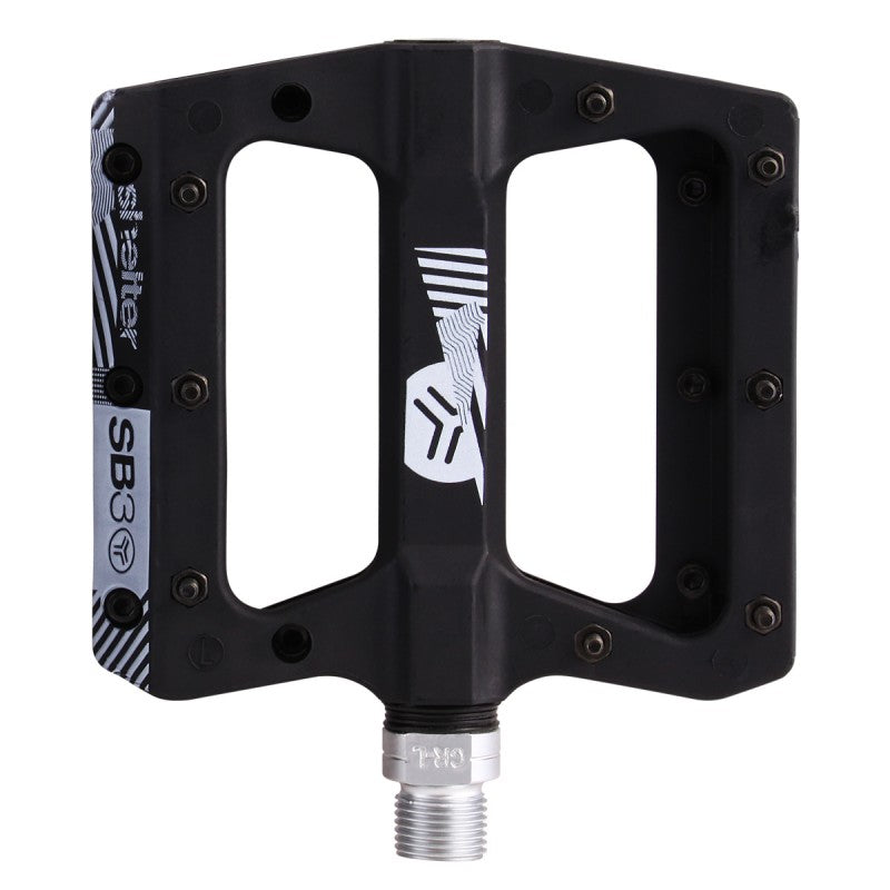 SB3 Shelter flat pedals Black