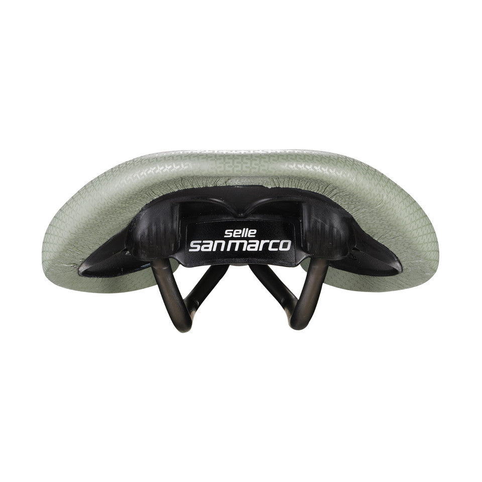 Siodełko SAN MARCO ALLROAD SUPERCONFORT OPEN-FIT RACING L3 Szerokość 146 mm Stalowe szyny Xsilite Sage Green
