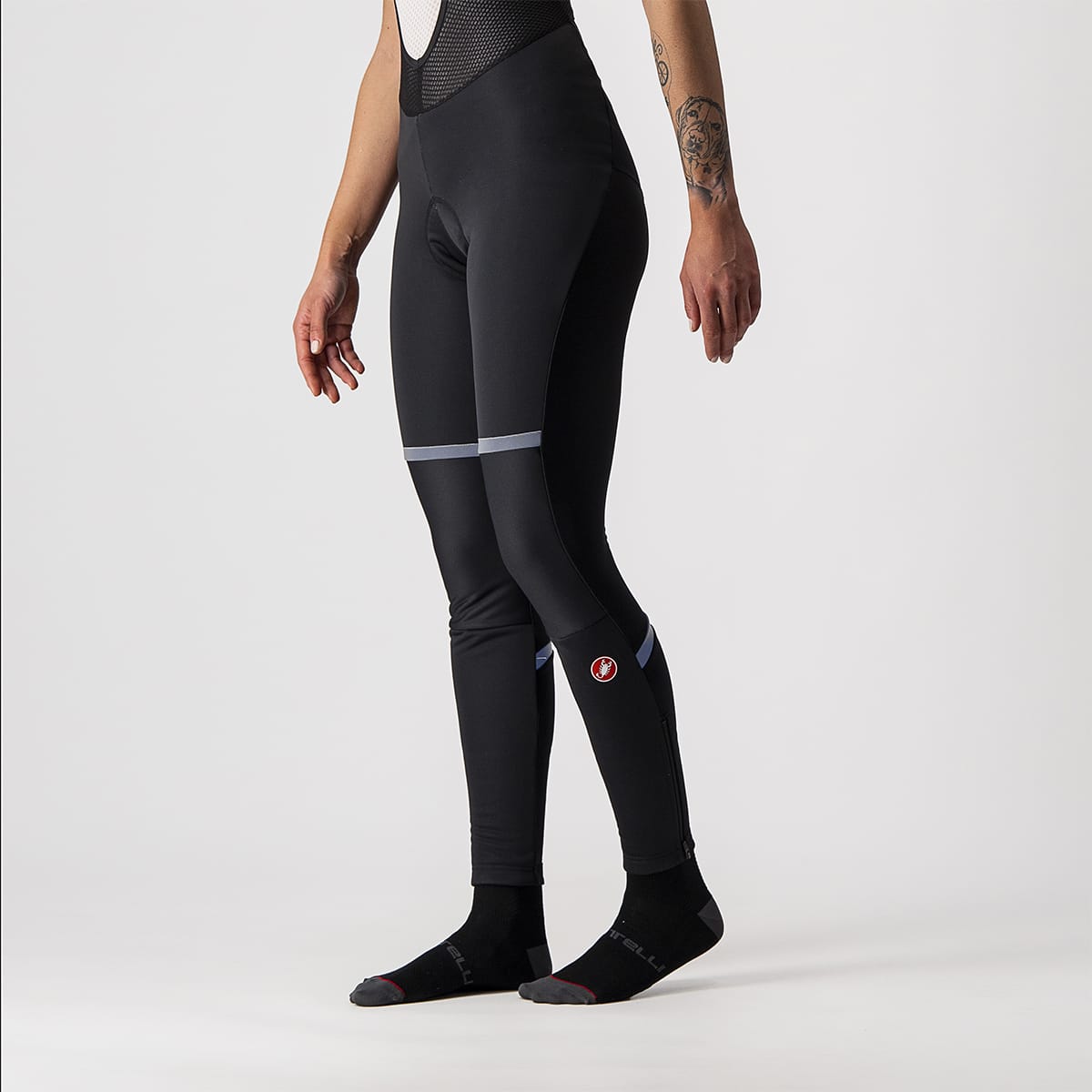 CASTELLI POLARE 3 Rajstopy długie damskie czarne