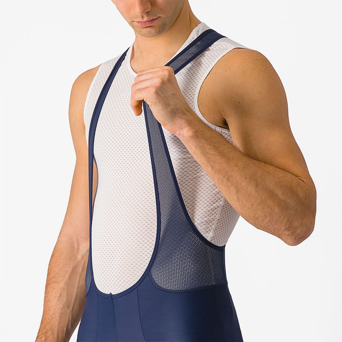 CASTELLI ENTRATA 2 Niebieska koszulka na szelkach