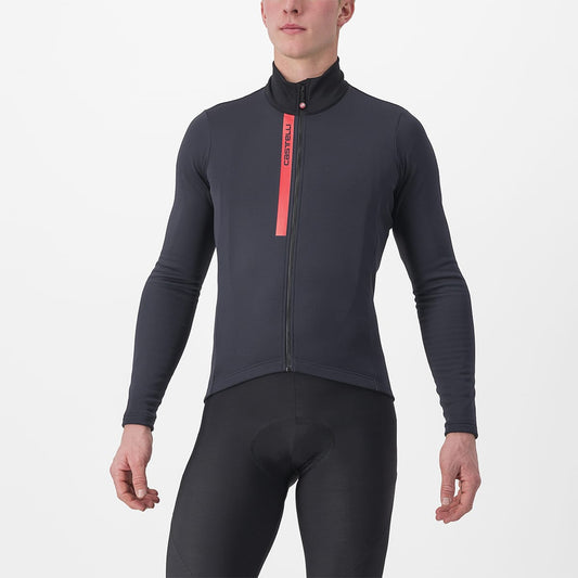 CASTELLI ENTRATA THERMAL Jersey z długim rękawem czarny/czerwony