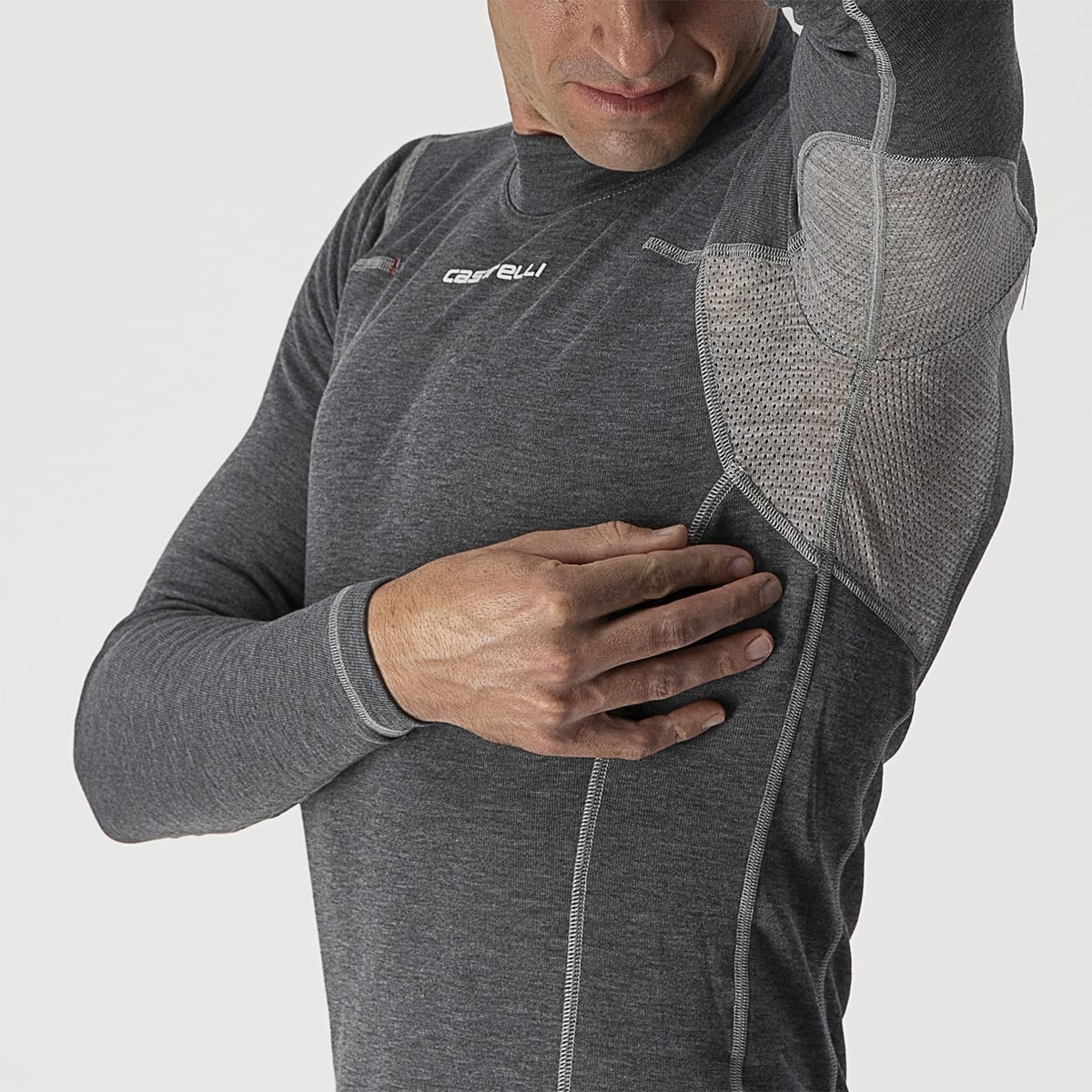 CASTELLI FLANDERS WARM Bielizna z długim rękawem szary