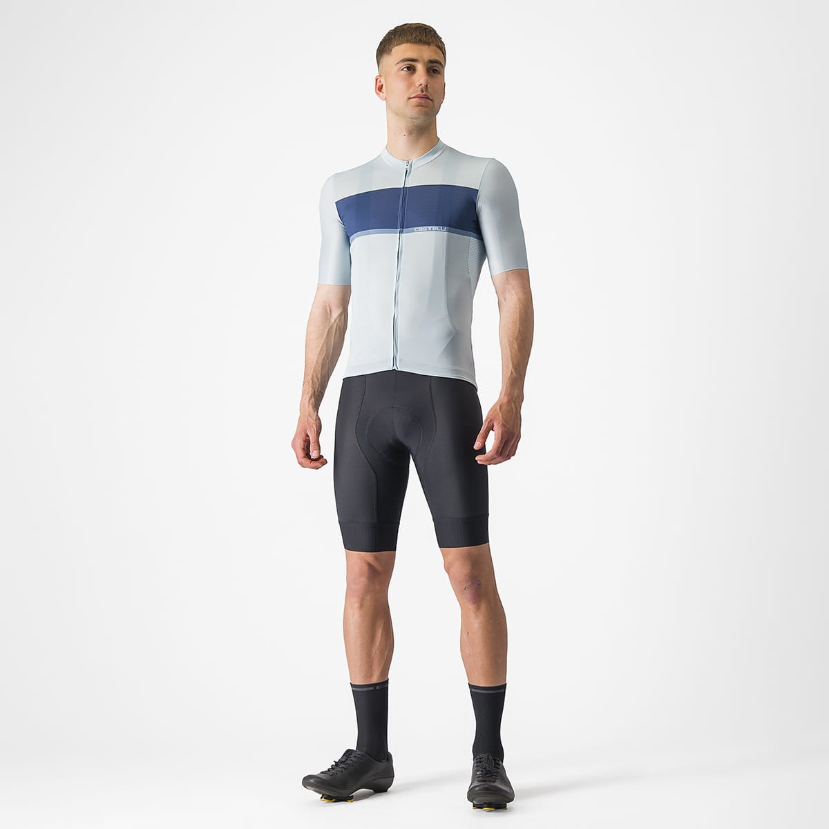 CASTELLI TRADIZIONE Koszulka z krótkim rękawem niebieska