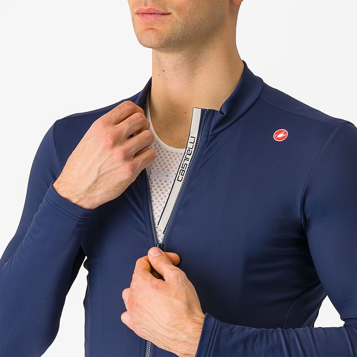 CASTELLI ESPRESSO THERMAL Jersey z długim rękawem niebieski