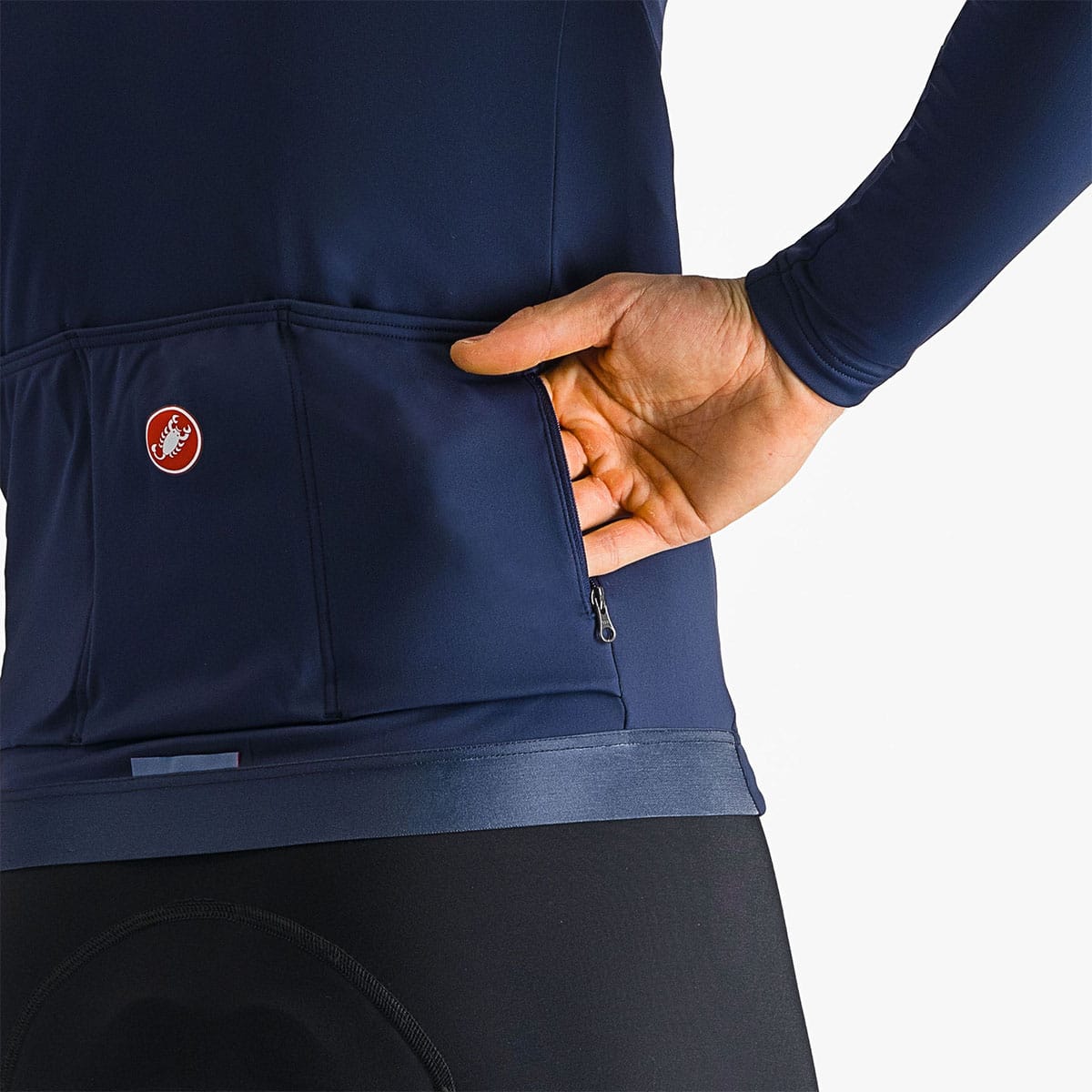 CASTELLI ESPRESSO THERMAL Jersey z długim rękawem niebieski