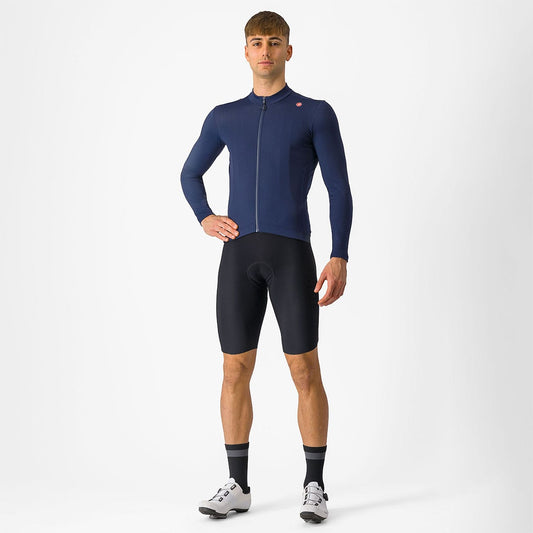 CASTELLI ESPRESSO THERMAL Jersey z długim rękawem niebieski