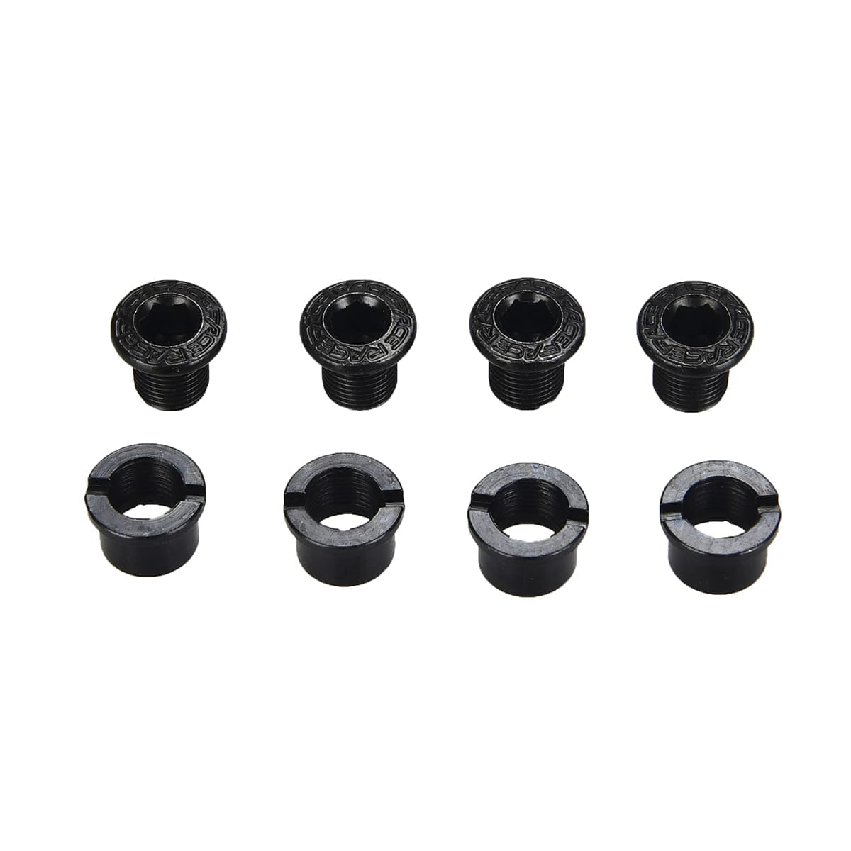 Kit Vis et Ecrous Cheminés RACE FACE pour Plateau M8x8,5 mm Acier (x4)