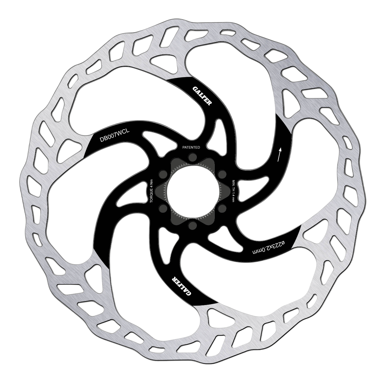 GALFER WAVE 2mm disc CENTER LOCK