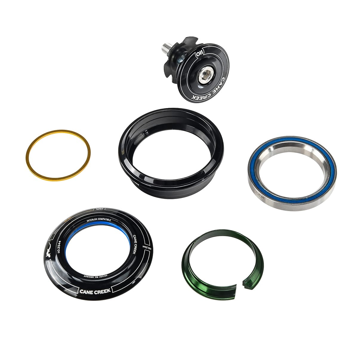 Wysoki kielich do półzintegrowanego zestawu słuchawkowego CANE CREEK 110 1"1/8 ZS44 czarny