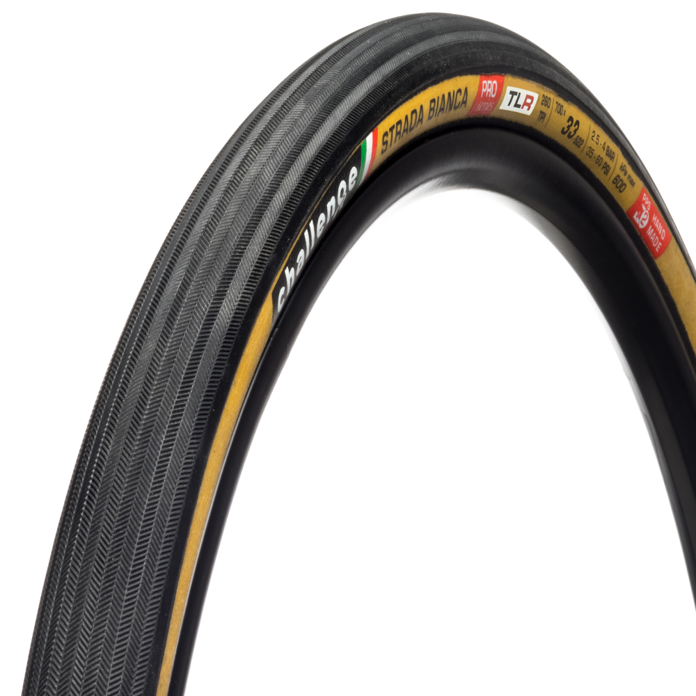 Opona CHALLENGE OPEN STRADA BIANCA 700x33c Tubeless Ready Beige