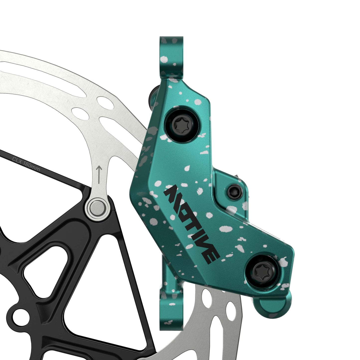 Pair of SRAM MOTIVE ULTIMATE EXPERT KIT brakes - Limited Edition Teal Splatter