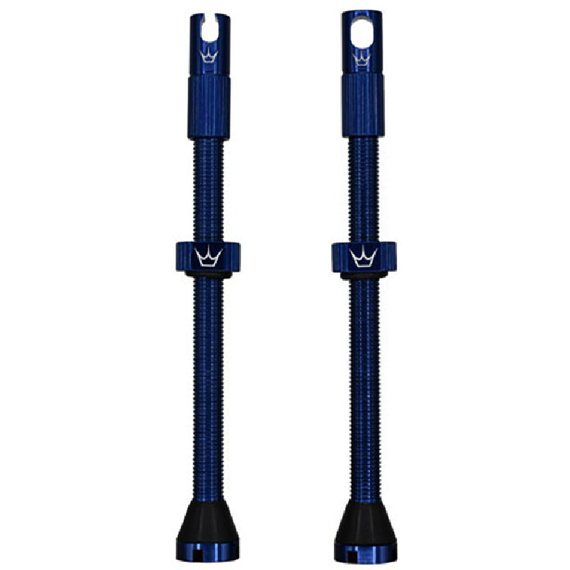 PEATY'S x Chris King MK2 Presta 80 mm Zawory bezdętkowe (x2) Niebieski